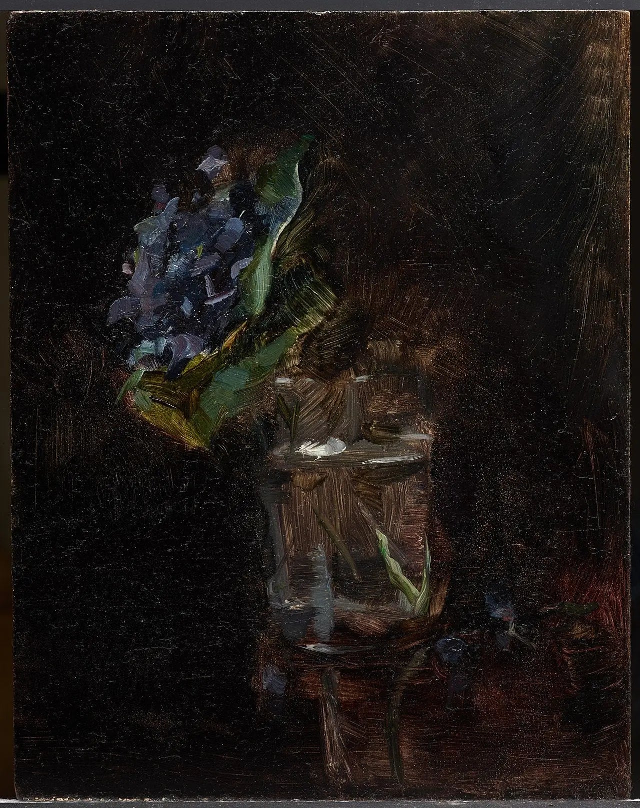 Bouquet de violettes dans un vase - Henri de Toulouse-Lautrec image 1 copie peinte à la main à l’huile