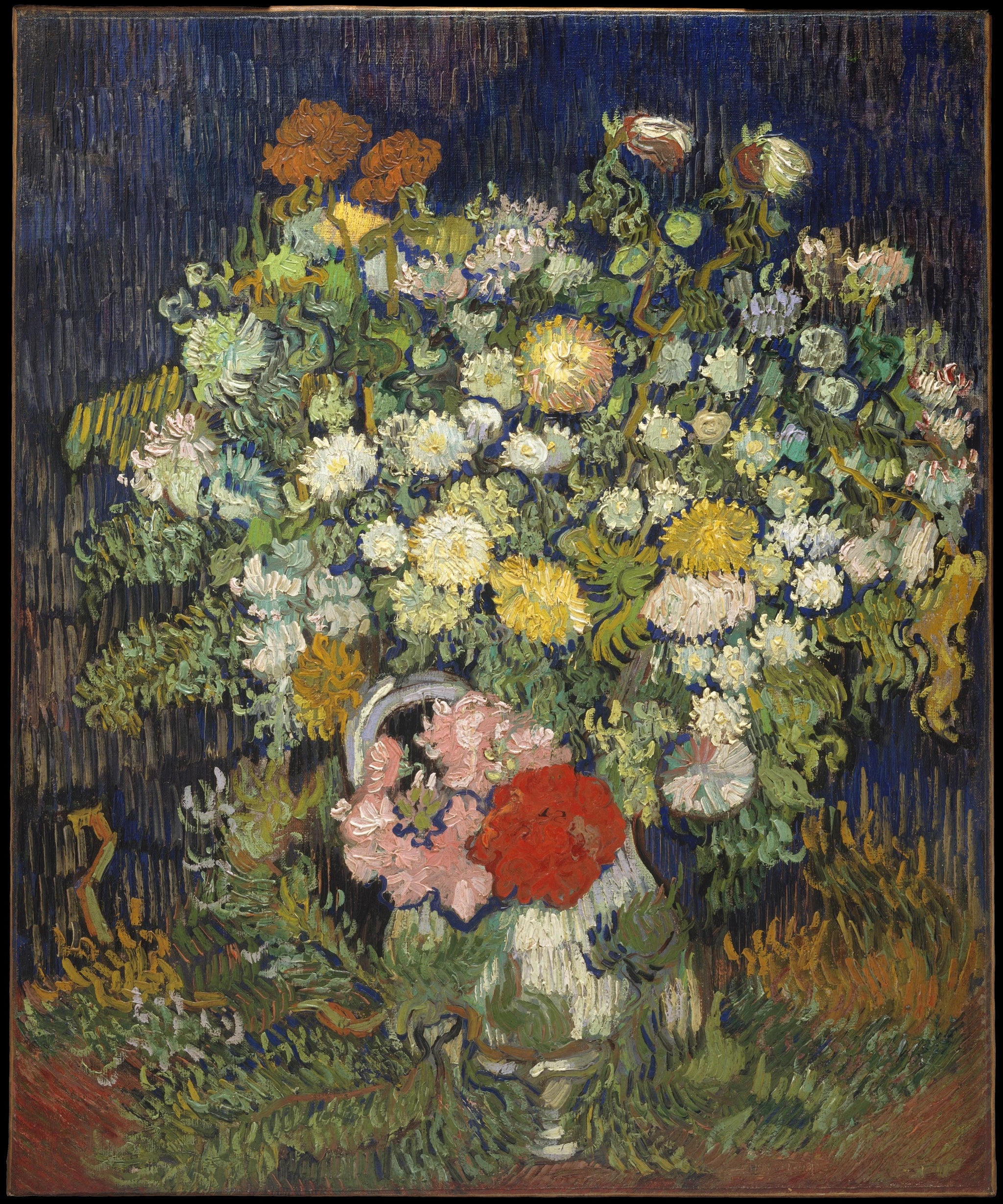 Bouquet de fleurs dans un vase de Vincent van Gogh, Metropolitan Museum of Art, 1993.400.4