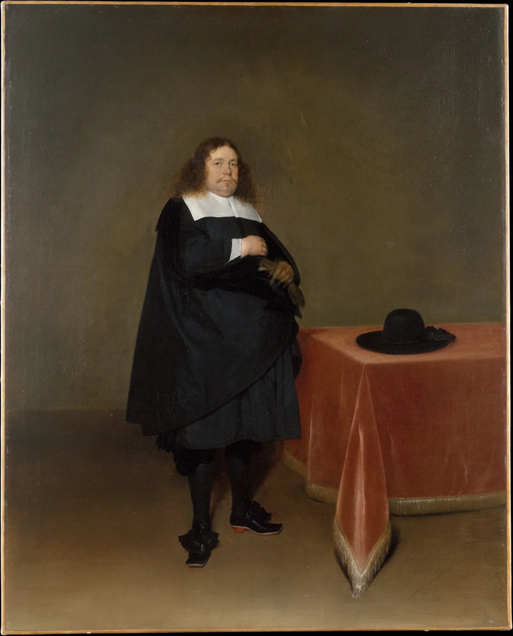 Bourgmestre Jan van Duren (1613–1687) - Gerard ter Borch image 1 reproduction artisanale de tableau