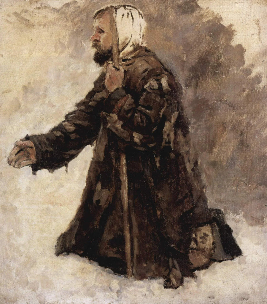 Boyaryna Morozova, sketch 02 - Vassili Sourikov