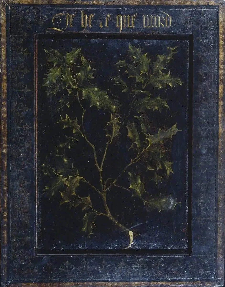 Branche de houx (verso) - Rogier van der Weyden image 1 copie de tableau peinte à la main