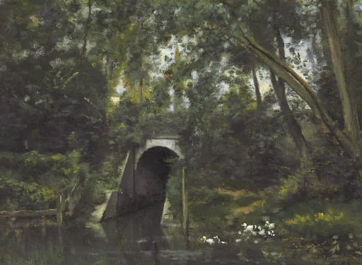 Bras de Seine du côté de Neuilly - Stanislas Lépine image 1 reproduction d’œuvre d’art à l’huile