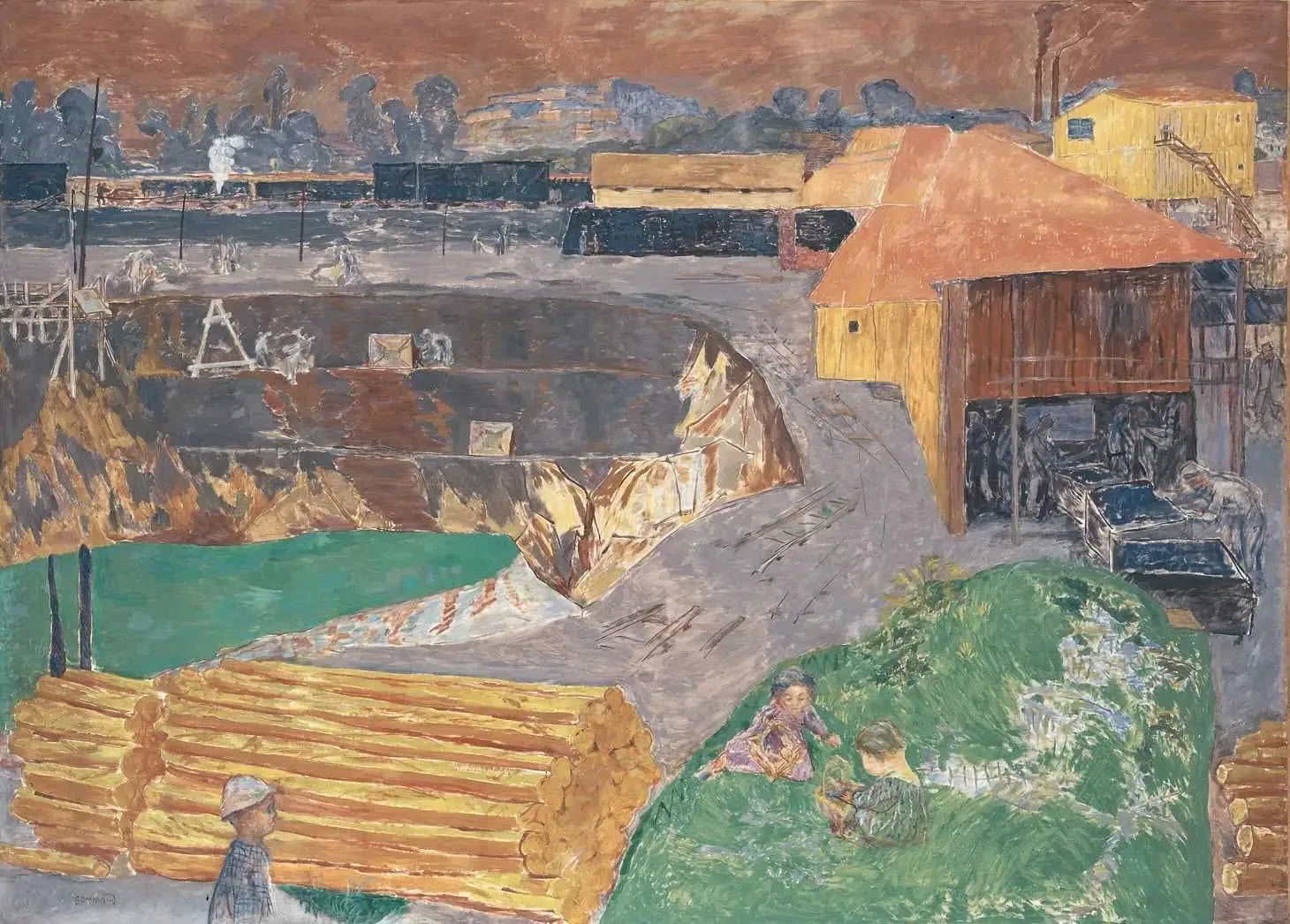 Braunkohlengrube - Pierre Bonnard image 1 reproduction réalisée par Alpha Reproduction
