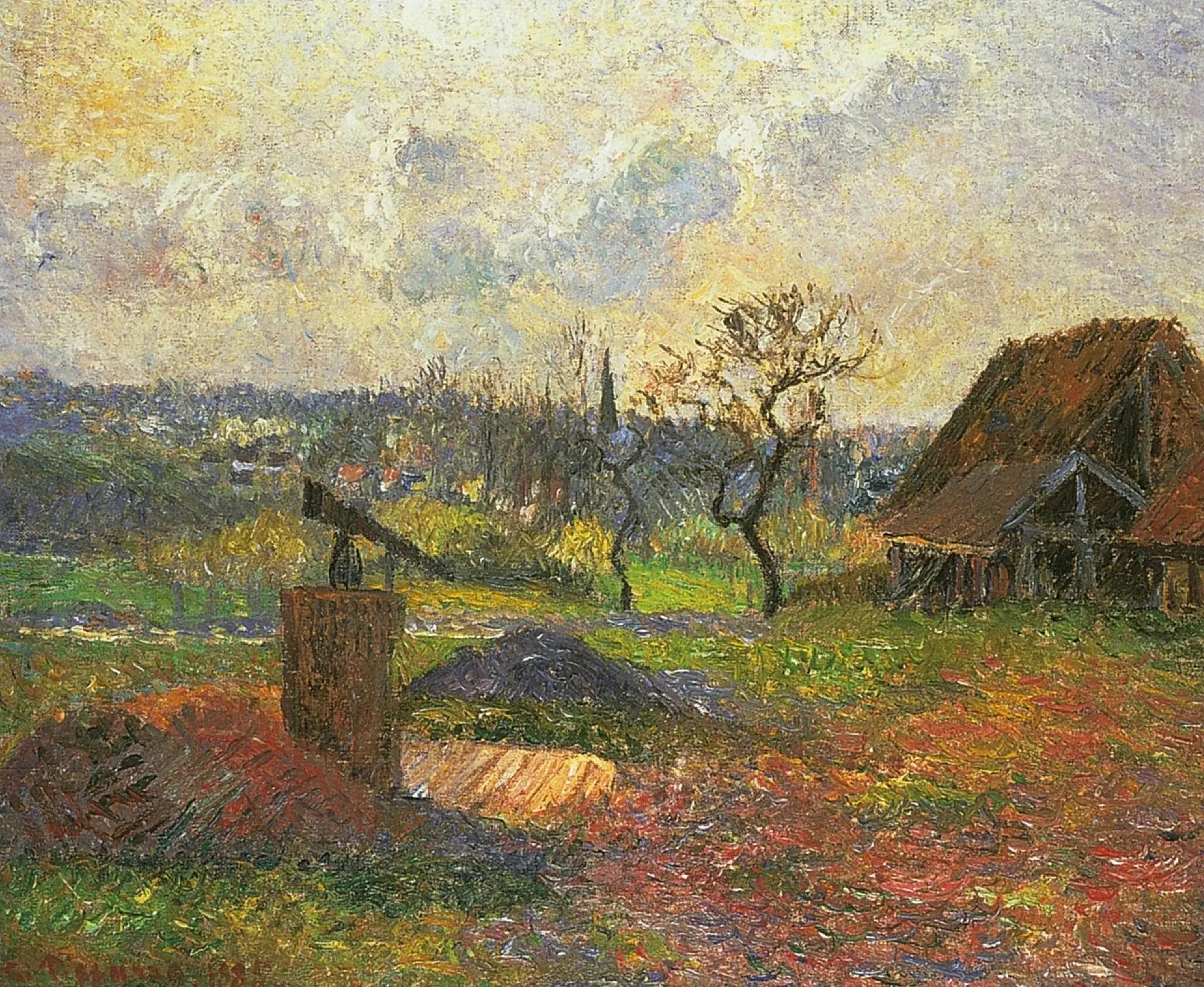 Briqueterie d'Éragny - Camille Pissarro image 1 copie de tableau peinte à la main
