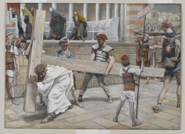 Jésus est chargé de sa croix - James Tissot