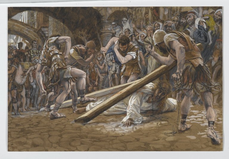 Jésus tombe sous la croix - James Tissot
