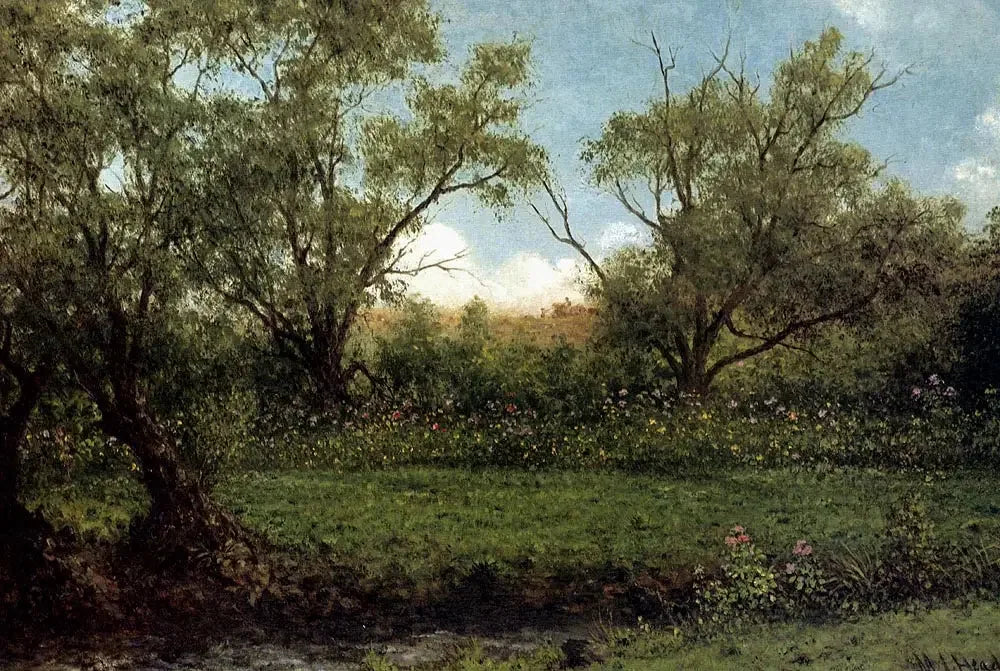 Brookside (Asters dans un champ) - Martin Johnson Heade image 1 tableau peint à l’huile sur toile