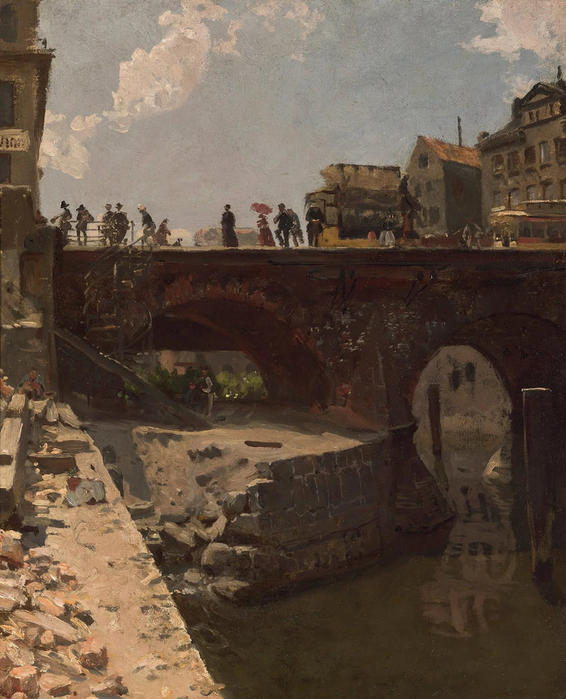 Brücke in einer französischen Stadt - Stanislas Lépine