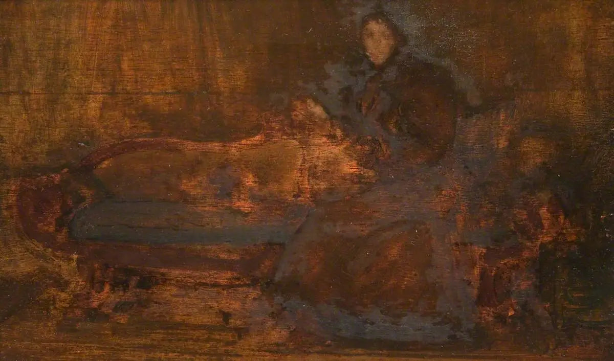 Brun et or : Lady Eden - James Abbott McNeill Whistler image 1 reproduction réalisée par Alpha Reproduction