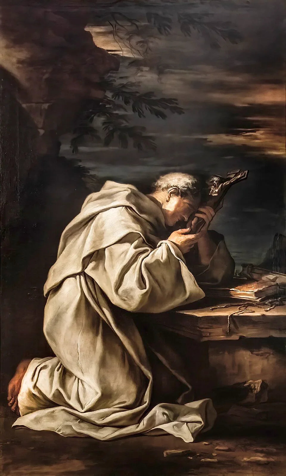 Bruno le Chartreux - Salvator Rosa image 1 reproduction de peinture à l’huile