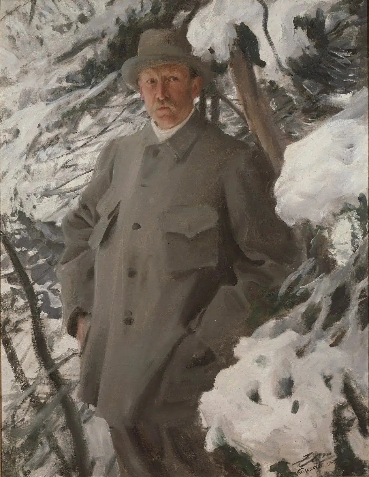 Bruno Liljefors - Anders Zorn image 1 reproduction de peinture à l’huile