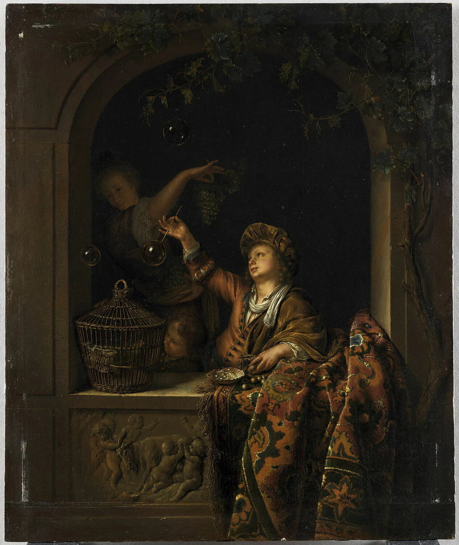 Les Bulles de savon - Willem van Mieris
