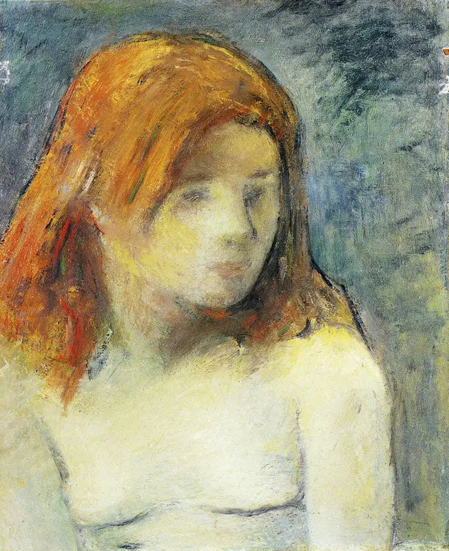 Buste d'adolescente nue - Paul Gauguin image 1 reproduction artisanale de tableau