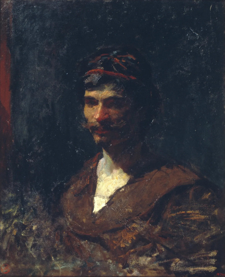 Buste d'homme. Allégorie de Bacchus - Mariano Fortuny Marsal
