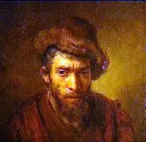 Buste d'homme avec un chapeau de fourrure - Rembrandt