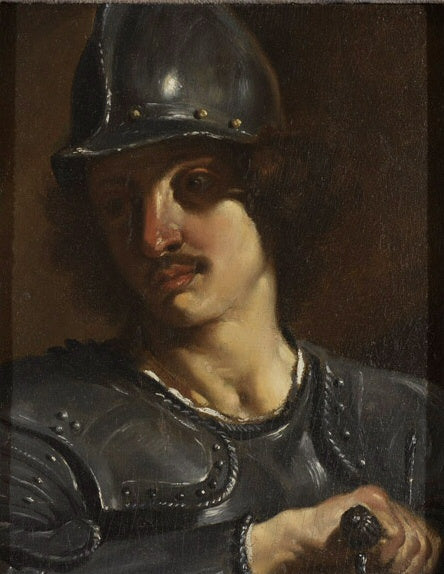 Buste d'un soldat en armure - Guercino image 1 tableau peint à l’huile sur toile