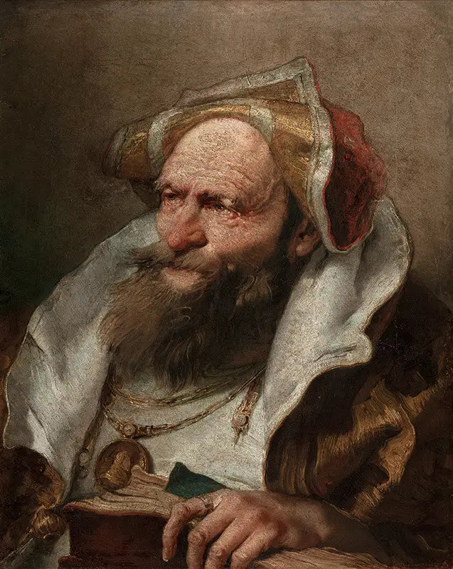 Buste d'un vieil homme - Giovanni Battista Tiepolo image 1 reproduction artisanale de tableau
