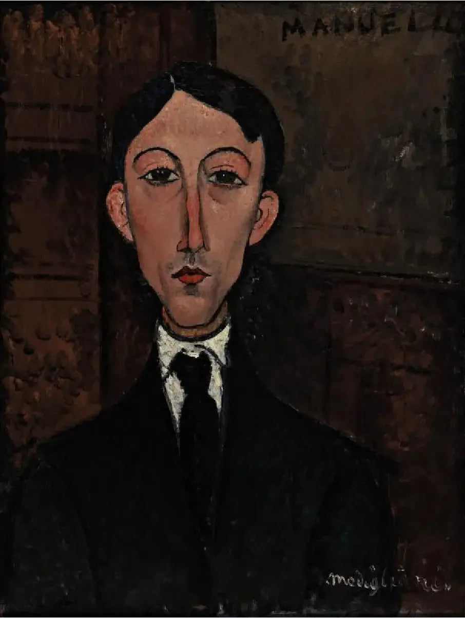Buste de Manuel Humbert - Amedeo Modigliani image 1 reproduction de peinture à l’huile