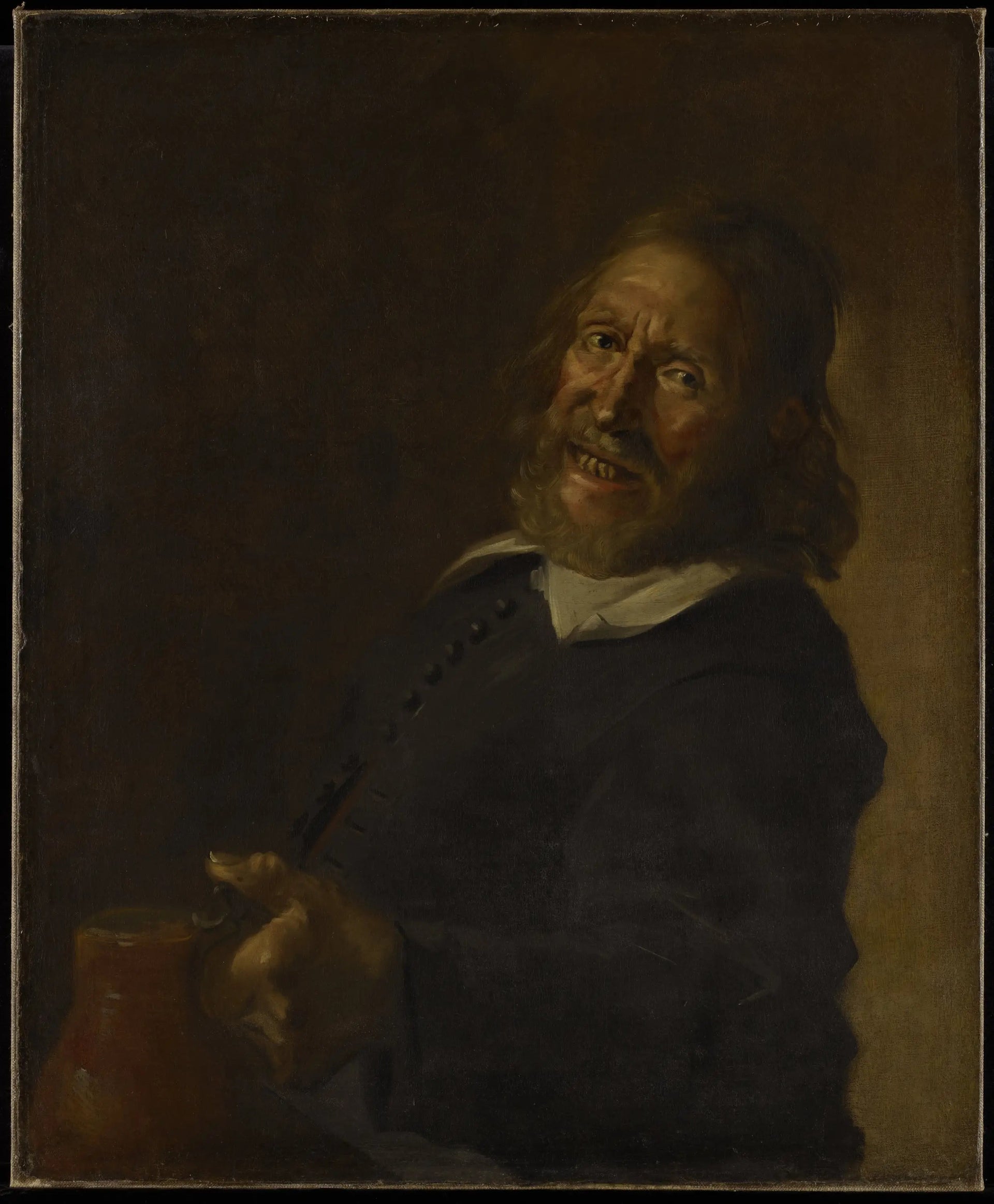 Buveur riant - Frans Hals image 2 reproduction d’œuvre d’art à l’huile
