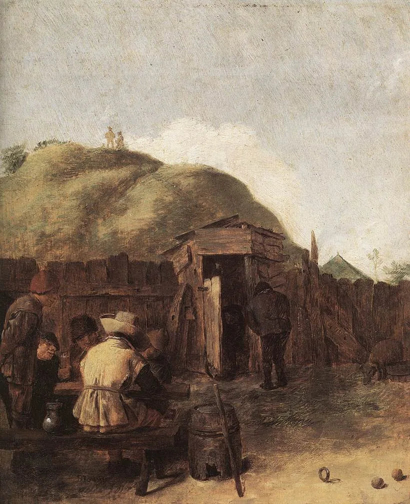 Buveurs attablés - Adriaen Brouwer