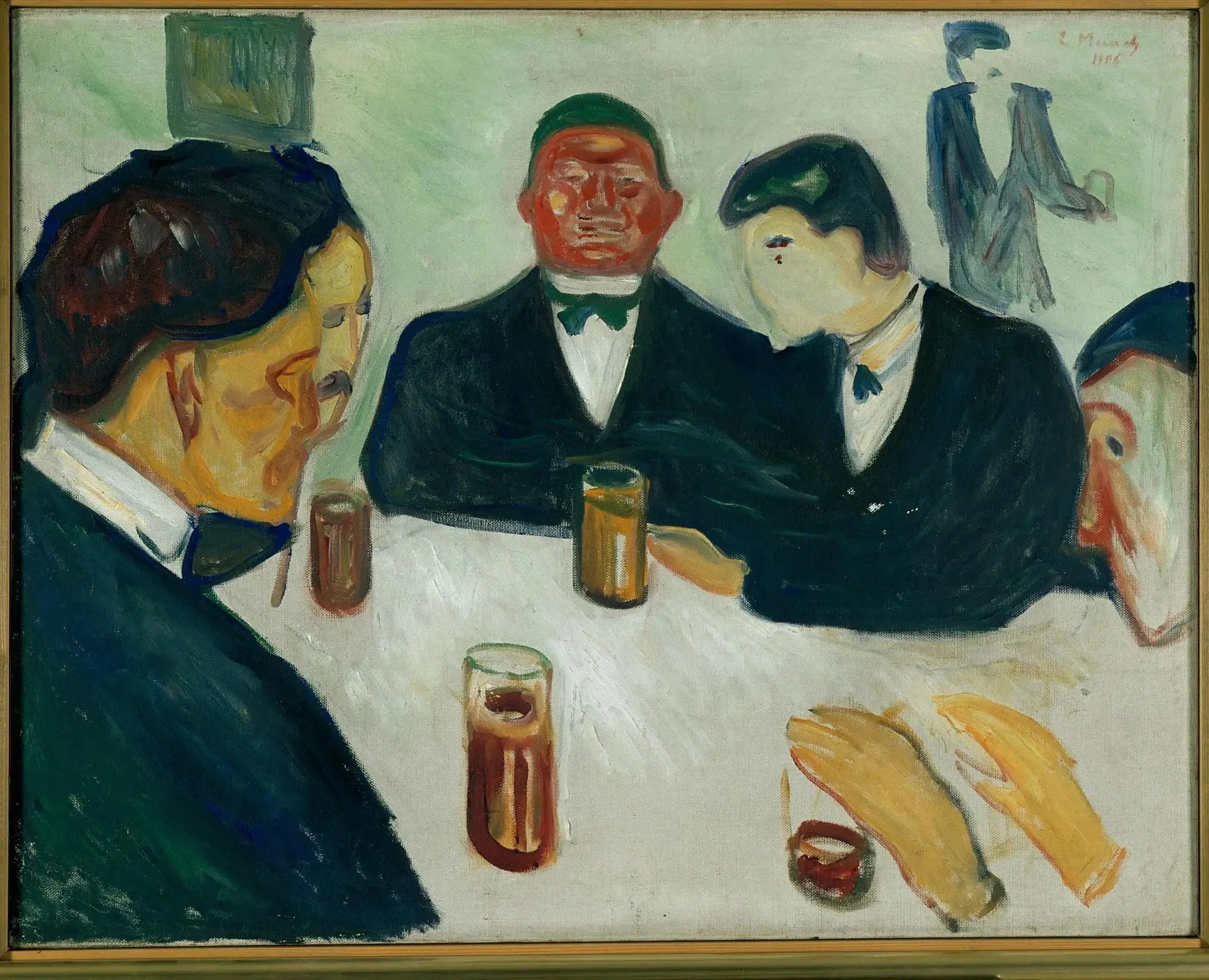 Buveurs - Edvard Munch image 1 reproduction de peinture à l’huile