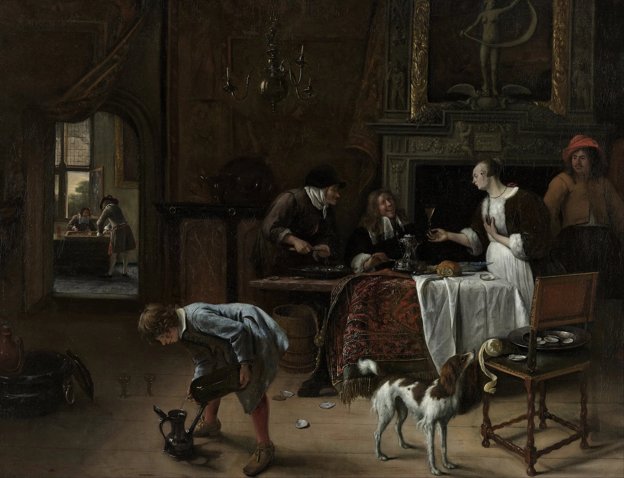 C'est la vie' - Jan Steen image 1 reproduction artisanale de tableau