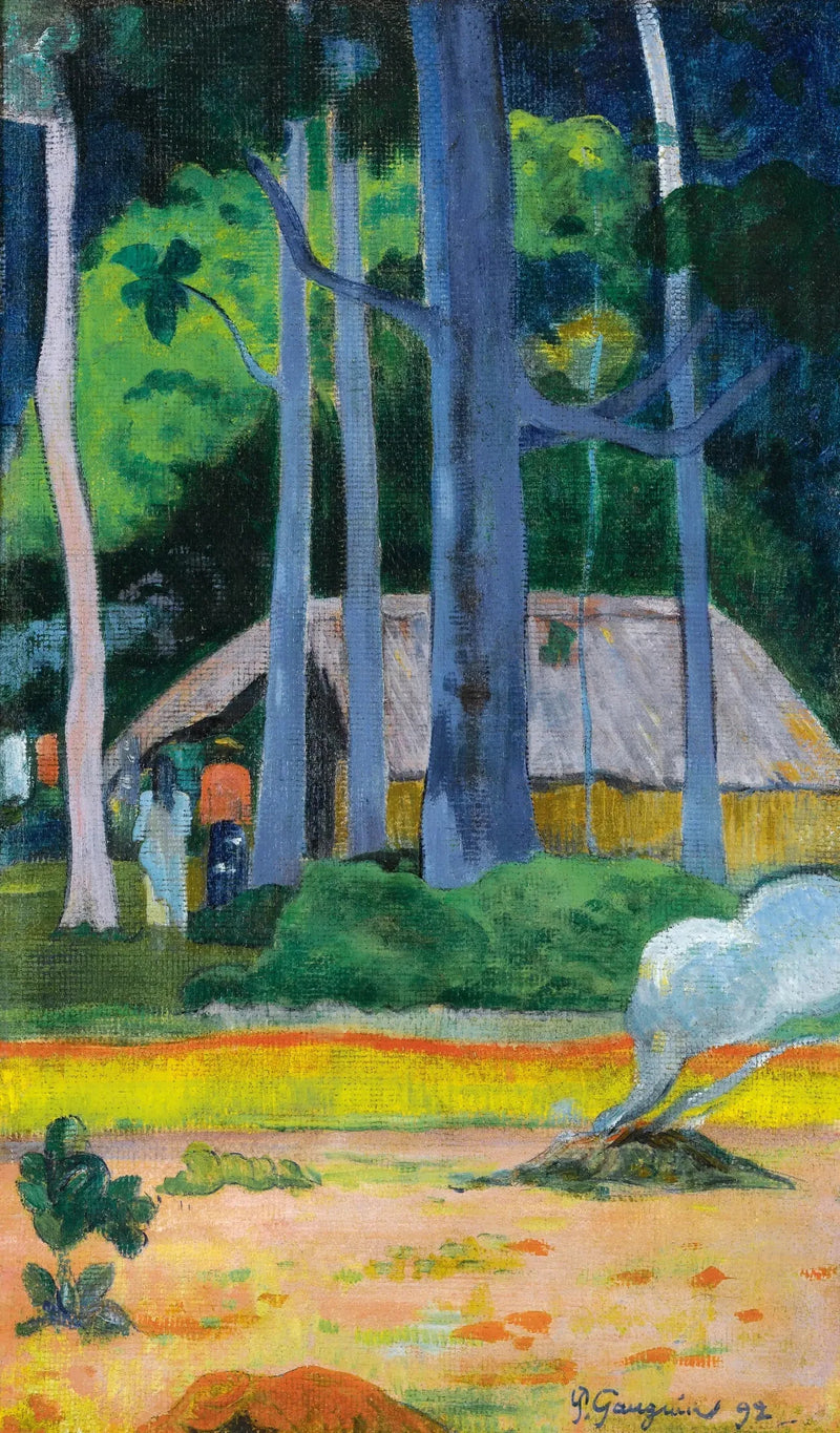 Cabane sous les arbres - Paul Gauguin