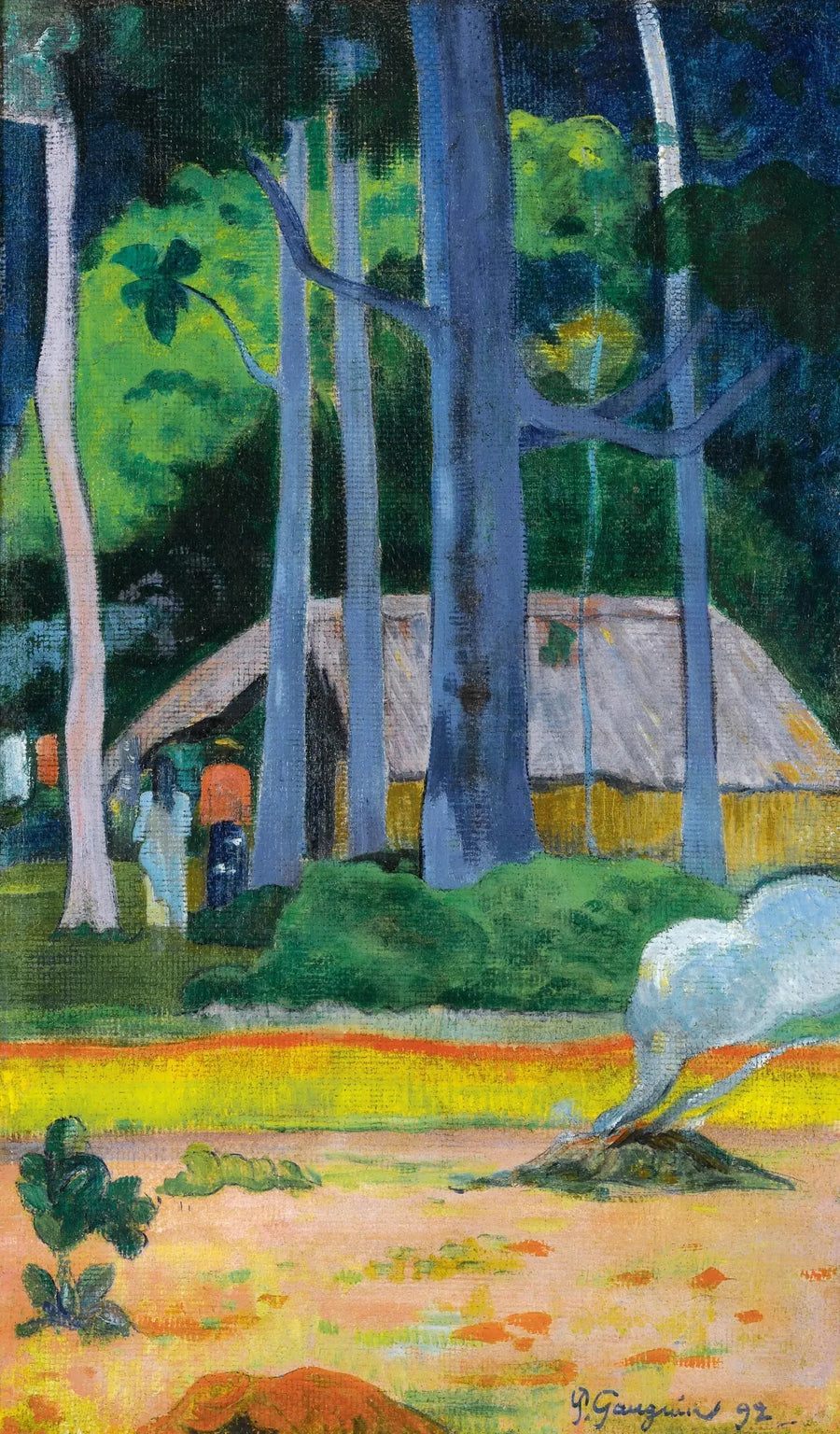 Cabane sous les arbres - Paul Gauguin