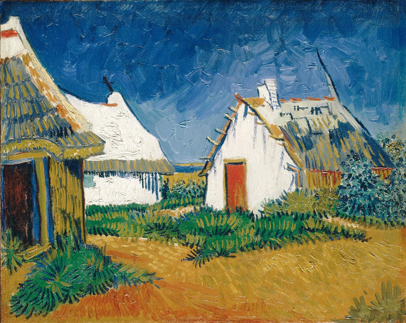 Cabanes blanches aux Saintes-Maries - Vincent van Gogh