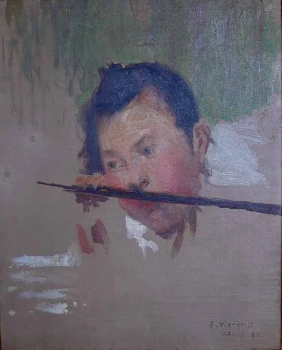 Cabeça - Estudo para "As duas irmãs ou No verão" - Eliseu Visconti image 1 reproduction réalisée par Alpha Reproduction