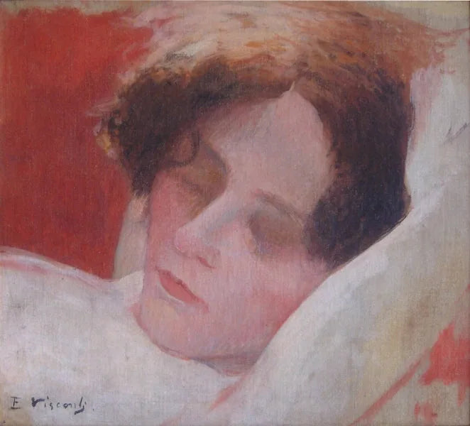 Cabeça - Estudo para « Fatigada » - Eliseu Visconti image 1 reproduction d’œuvre d’art à l’huile