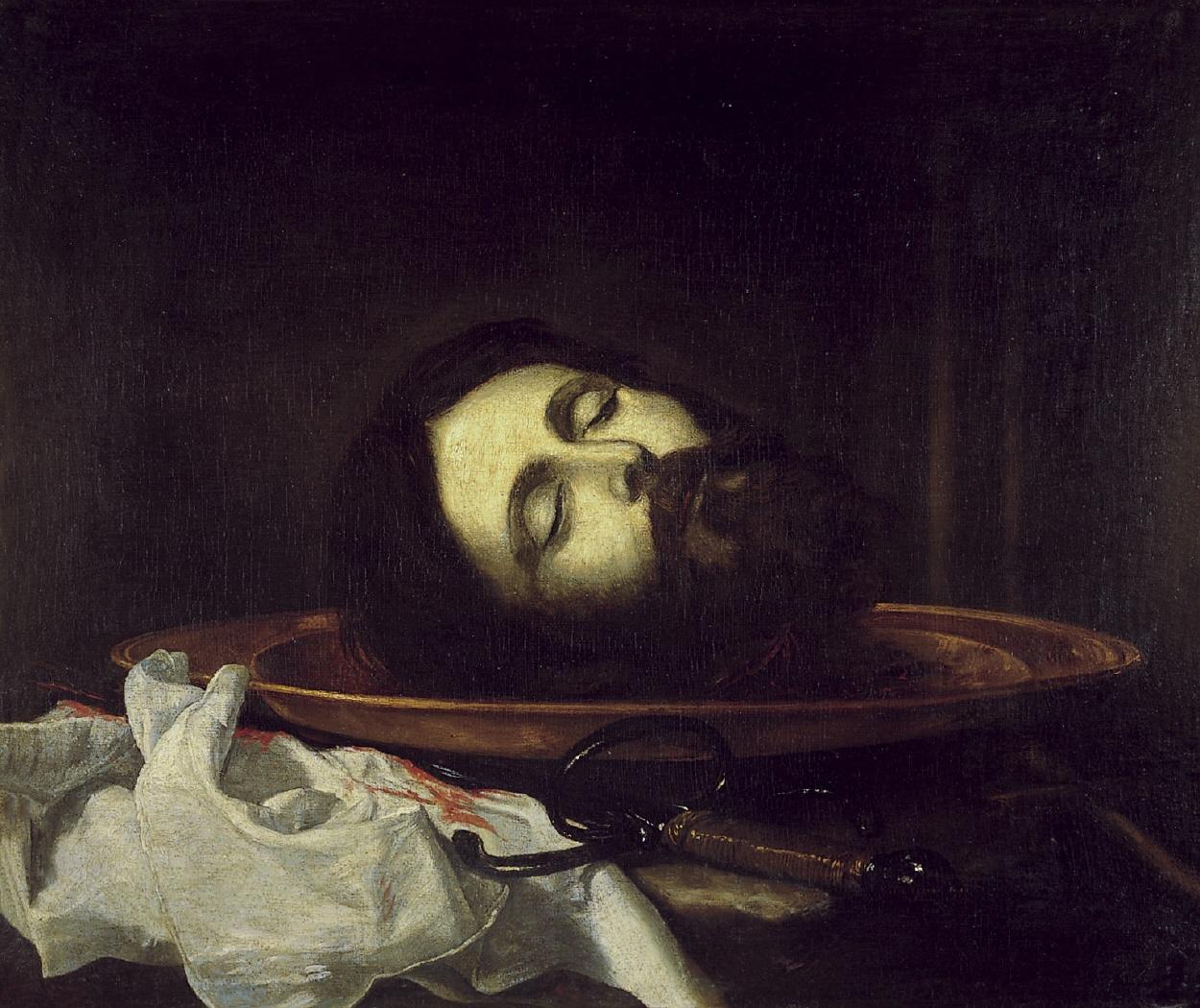 Cabeza de San Juan Bautista - Jusepe de Ribera image 1 copie de tableau peinte à la main