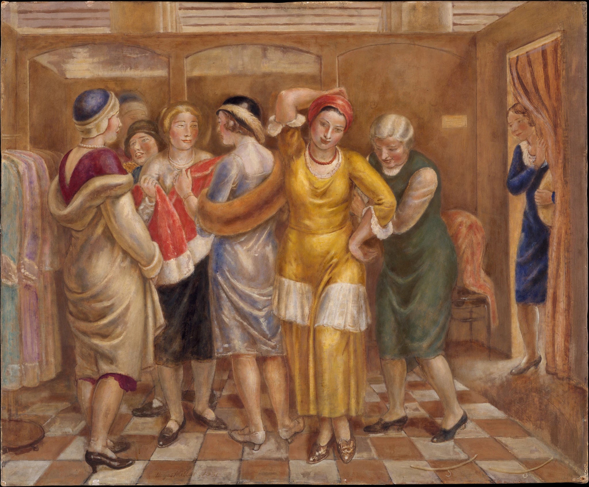 La cabine d'essayage - Kenneth Hayes Miller