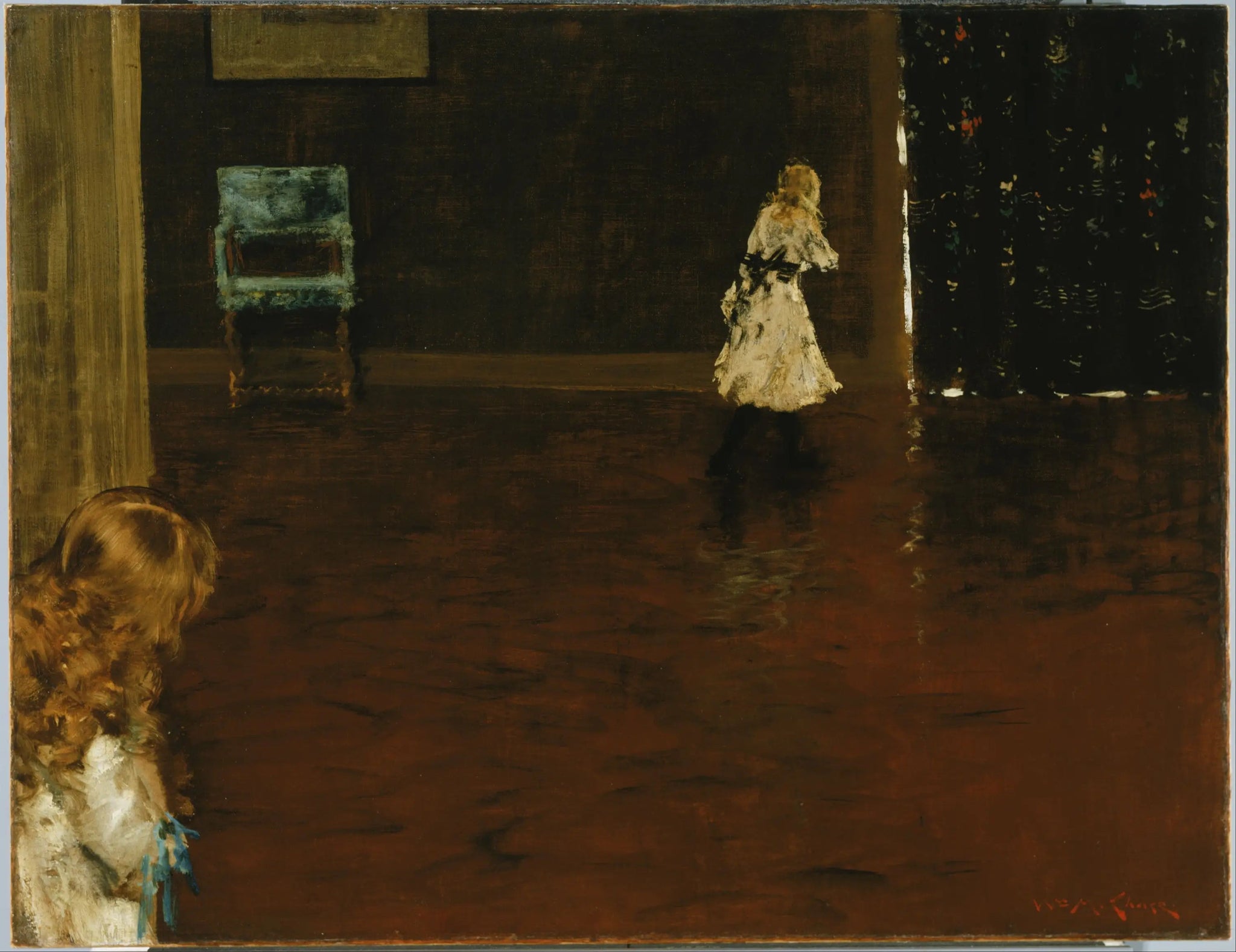 Cache-cache - William Merritt Chase image 1 copie peinte à la main à l’huile