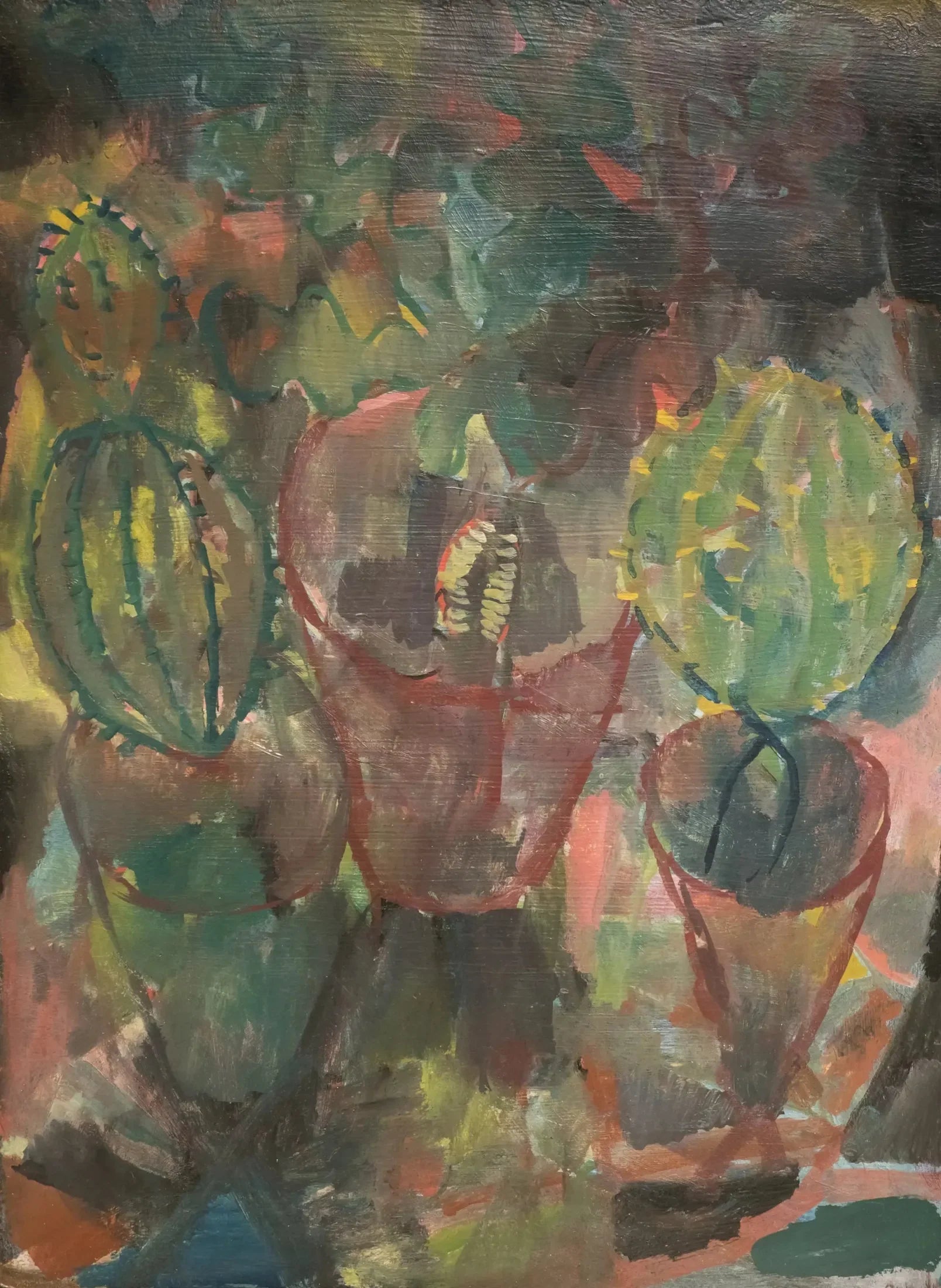 Cactus - Paul Klee image 1 copie peinte à la main à l’huile