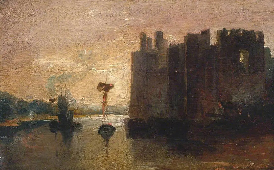Caernarvon Castle - J. M. W. Turner image 1 copie peinte à la main à l’huile