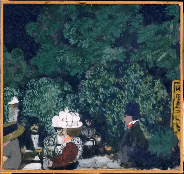 Café au bois de Boulogne - Édouard Vuillard image 1 tableau peint à l’huile sur toile