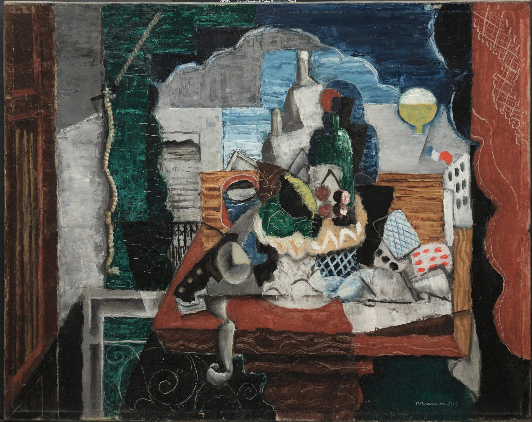 Café de nuit - Louis Marcoussis image 1 tableau peint à l’huile sur toile
