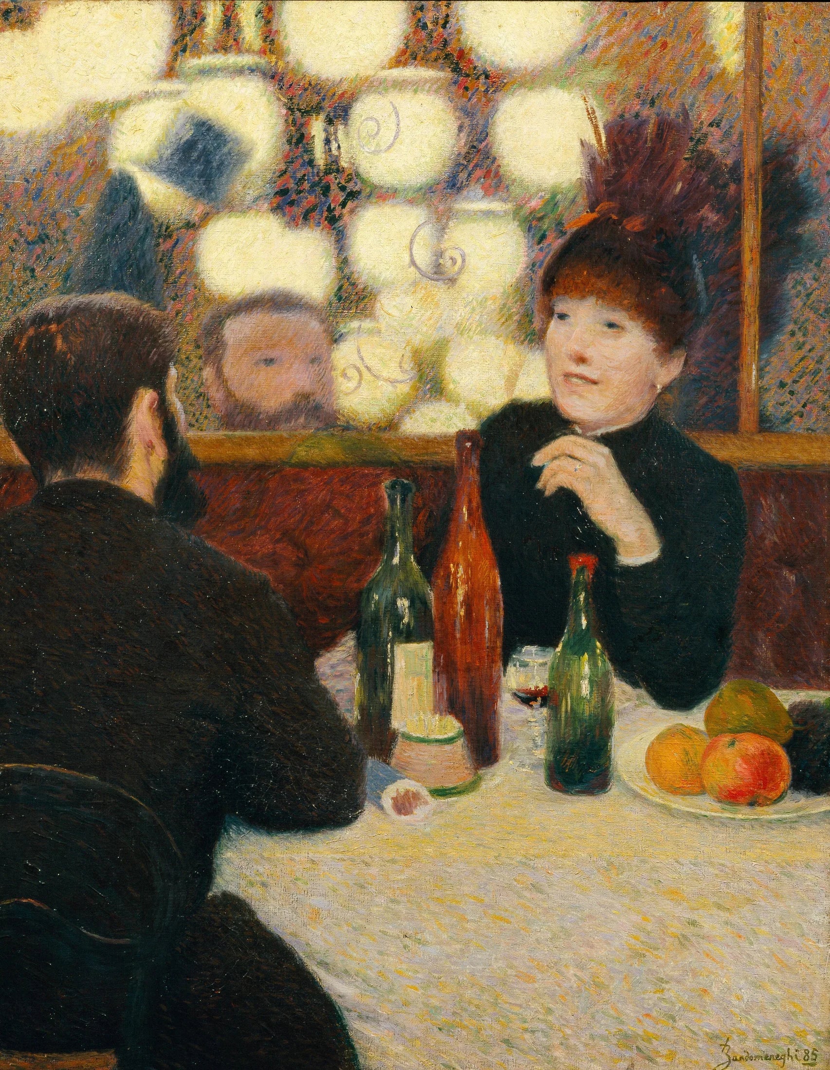 Café Nouvelle Athènes, Paris - Federico Zandomeneghi image 1 copie de tableau peinte à la main