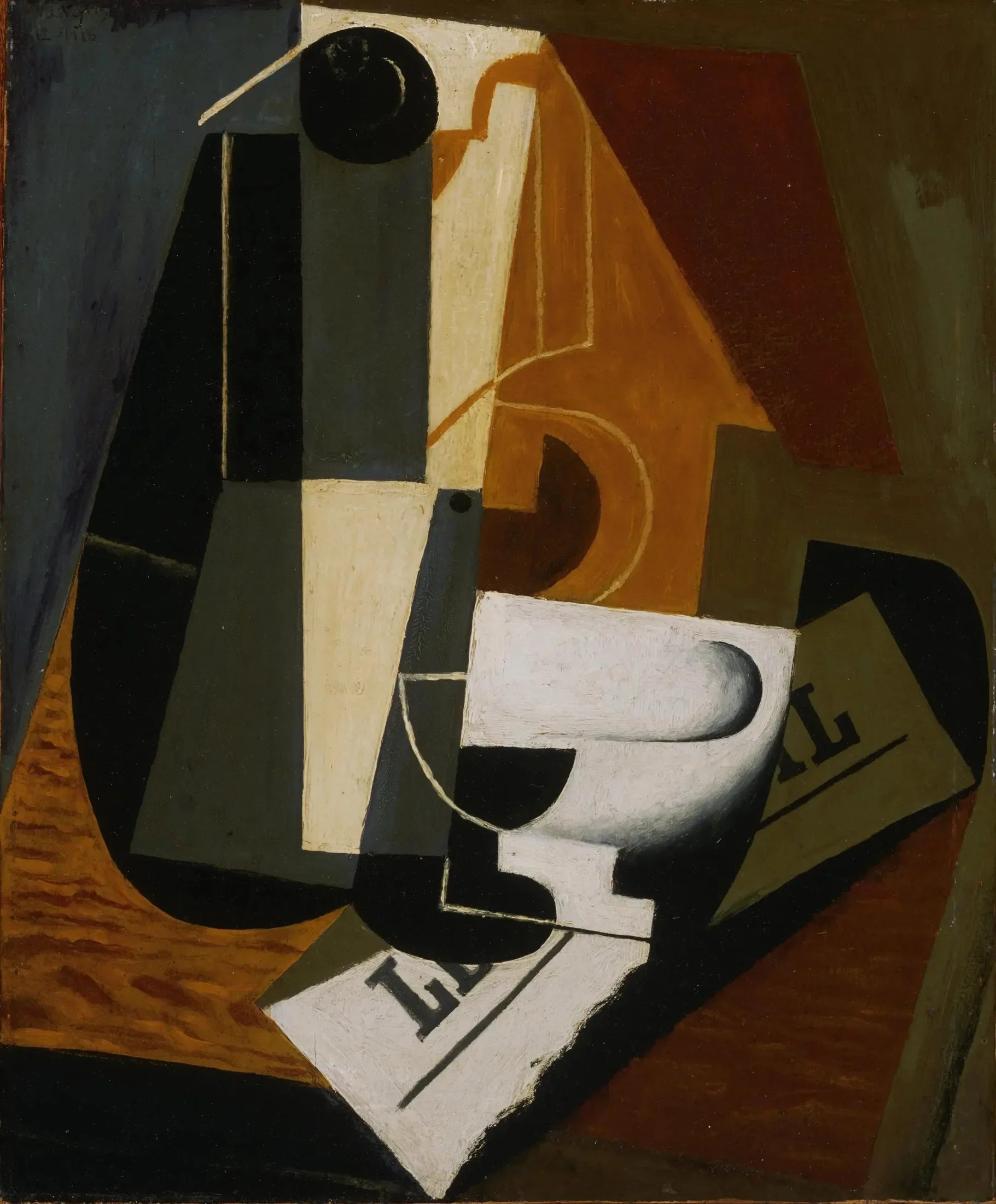cafetière - Juan Gris image 1 copie peinte à la main à l’huile