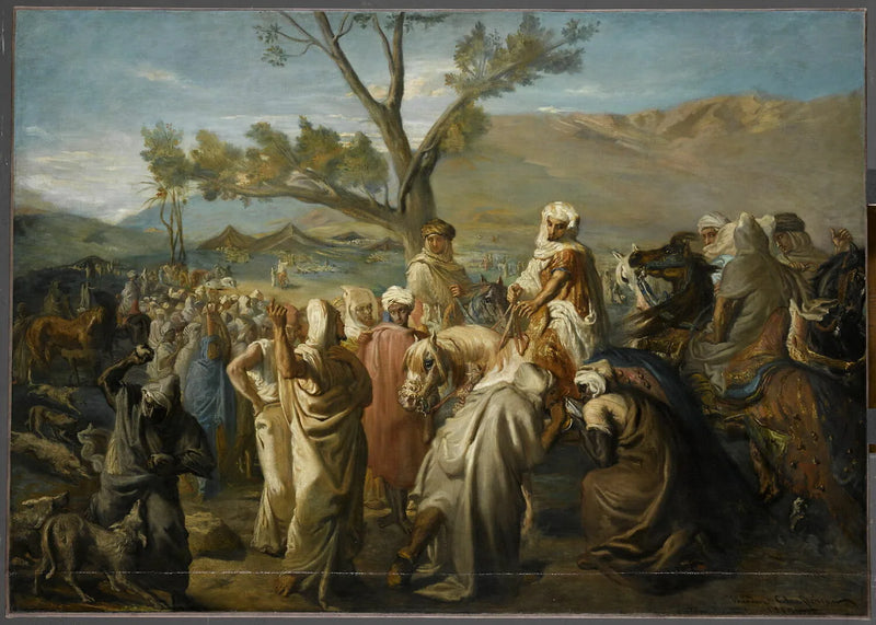 Caïd visitant un douar - Théodore Chassériau