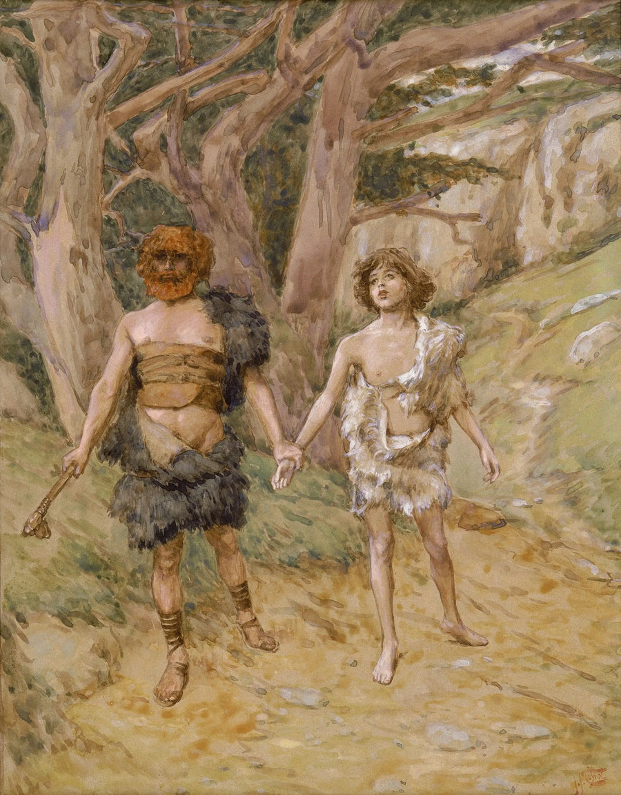 Caïn conduit Abel à la mort - James Tissot