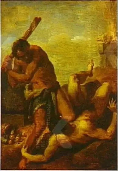 Caïn et Abel - David Teniers le Jeune image 1 copie de tableau peinte à la main