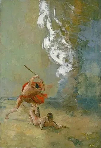 Caïn et Abel - Odilon Redon image 1 copie de tableau peinte à la main