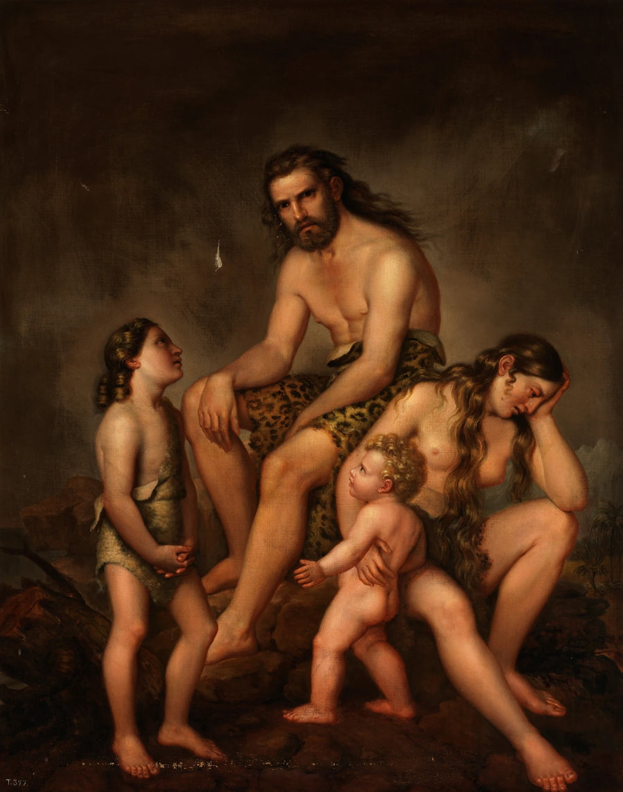 Caïn et sa famille après la malédiction divine - José de la Revilla