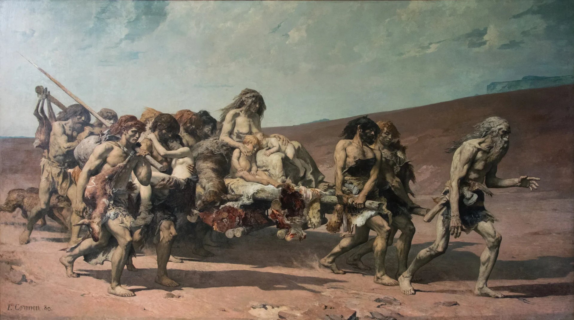 Caïn - Fernand Cormon image 1 copie de tableau peinte à la main