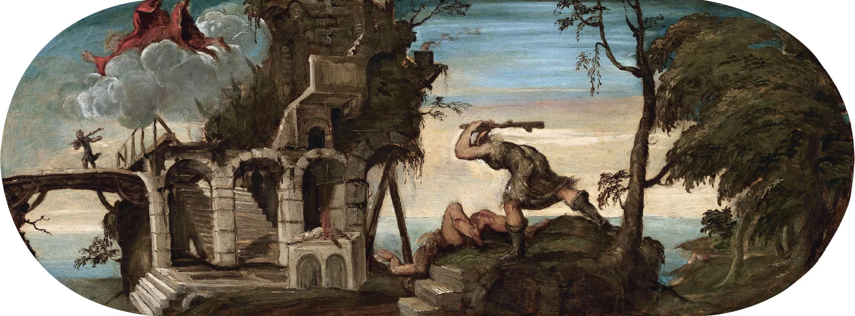 Caïn tuant Abel - Jacopo Tintoretto image 1 reproduction de peinture à l’huile