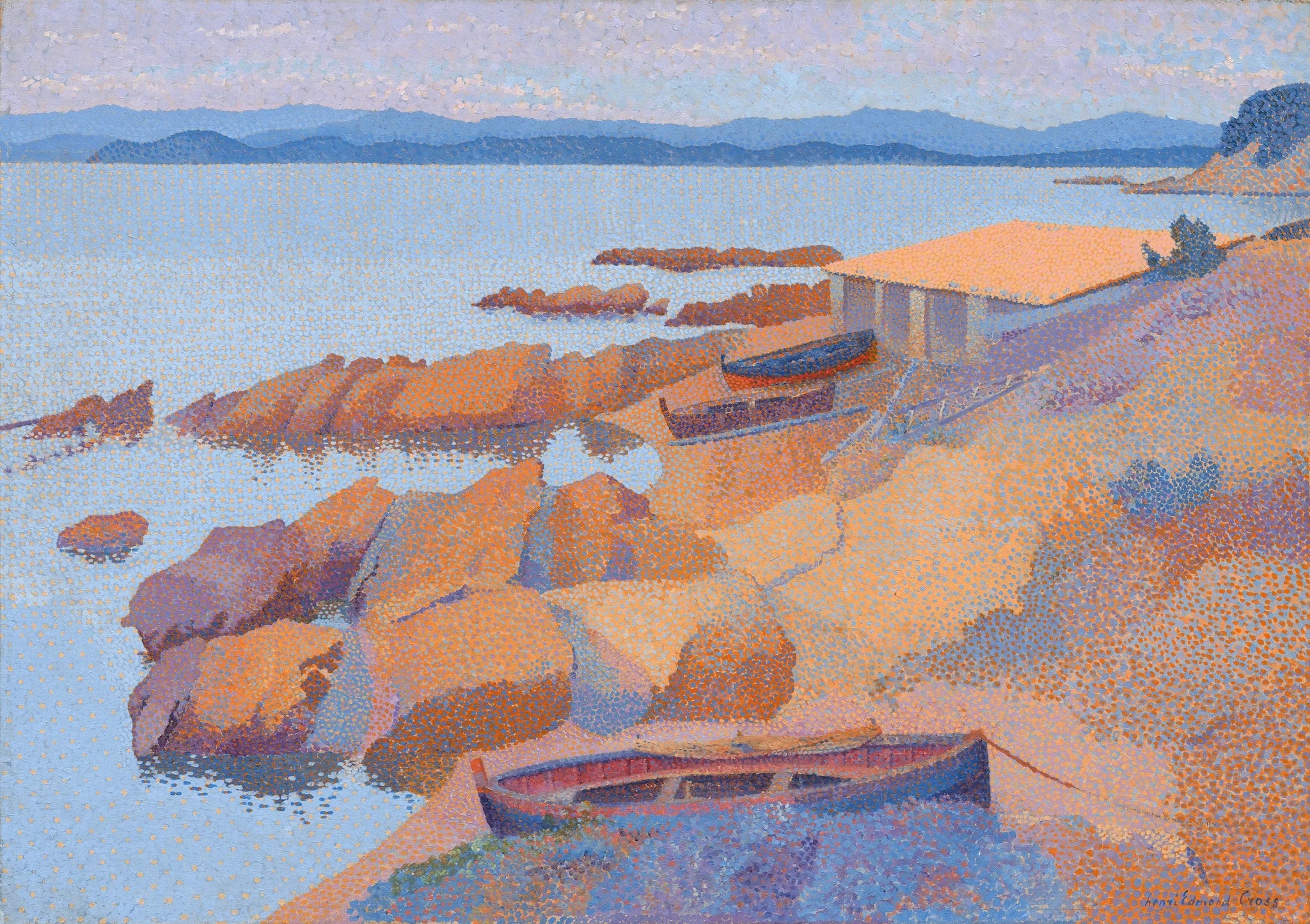 Calanque des Antibois - Henri-Edmond Cross image 1 copie peinte à la main à l’huile