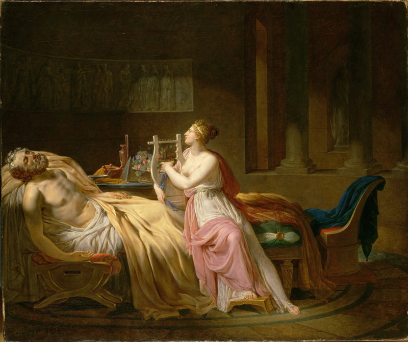 Calliope pleurant Homère - Jacques-Louis David