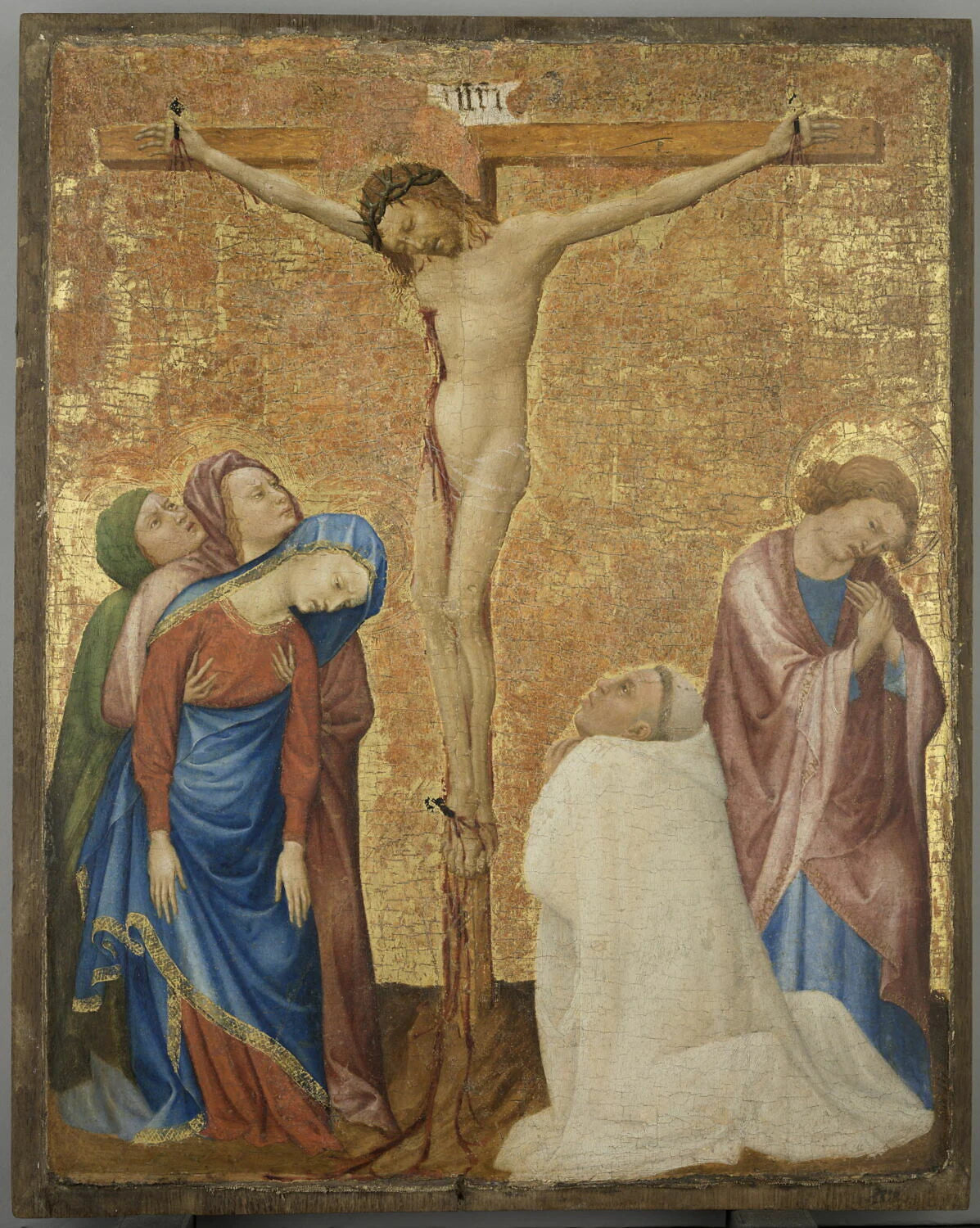 Calvaire avec un moine chartreux - Jean de Beaumetz